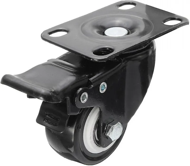 Garrucha con freno negro 2" halcon - Código SKU SL-GRM-013