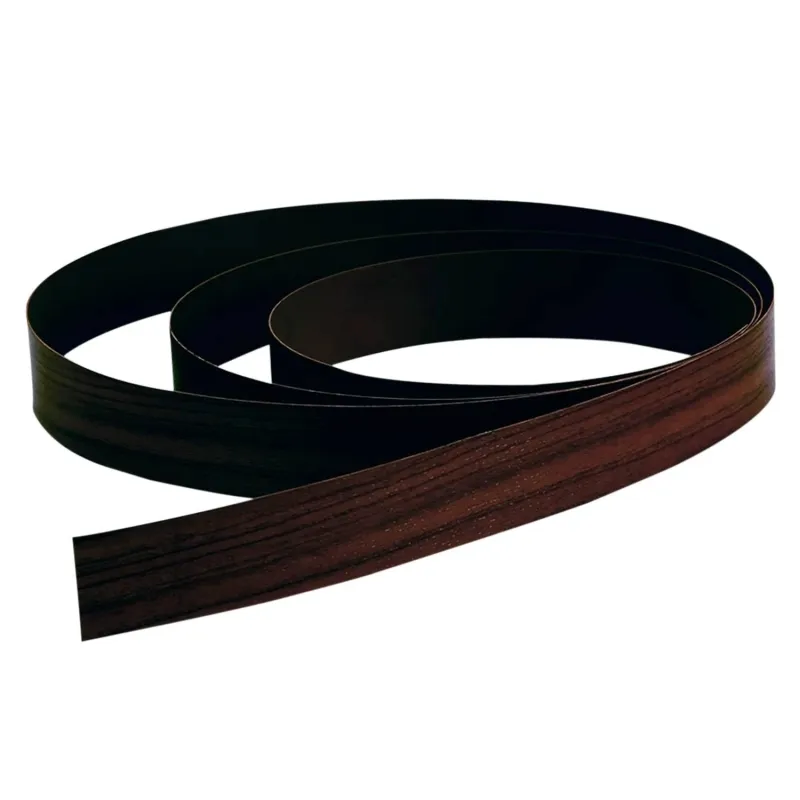 Tapacanto melamina wengue 22x0.45mm por metro lineal - Código SKU SL-TAP-008