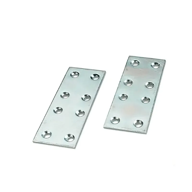 Unión plana metal zincado 30x60mm - Código SKU SL-AUM-019