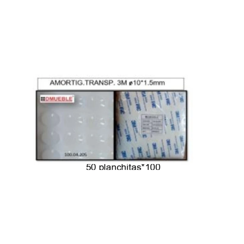 Amortig.transp.3m ø10*1.5mm - Código SKU 100.04.205