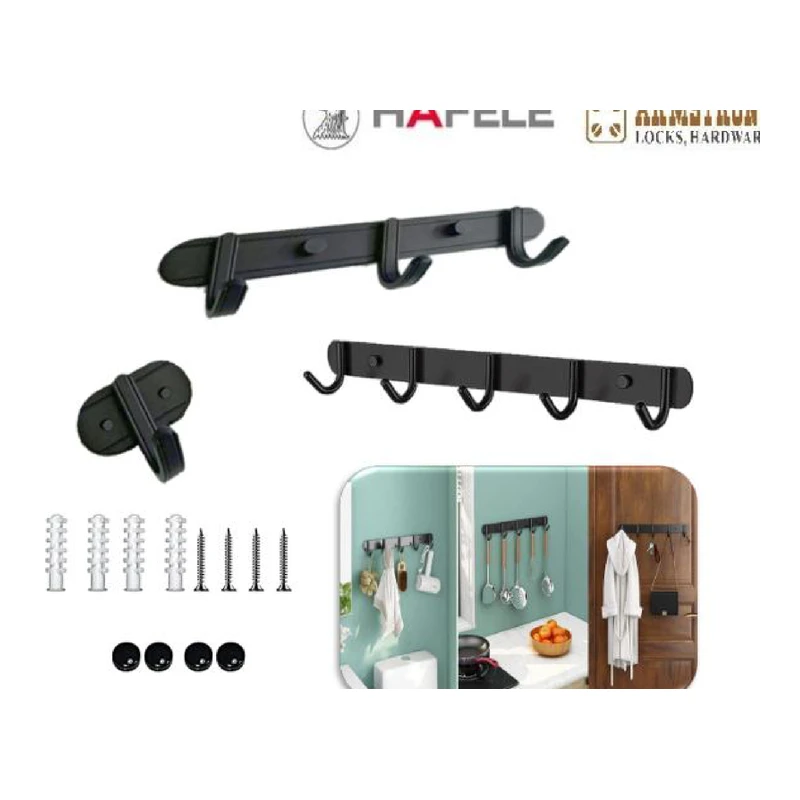 Perchero simple negro mate ciplaca - Código SKU 500.10.172