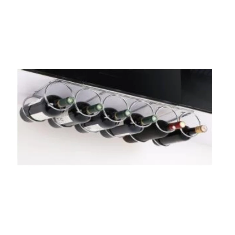 Botellero 6 w660*d180*h115mm (cromo / negro / sus304) - Código SKU 600.01.466