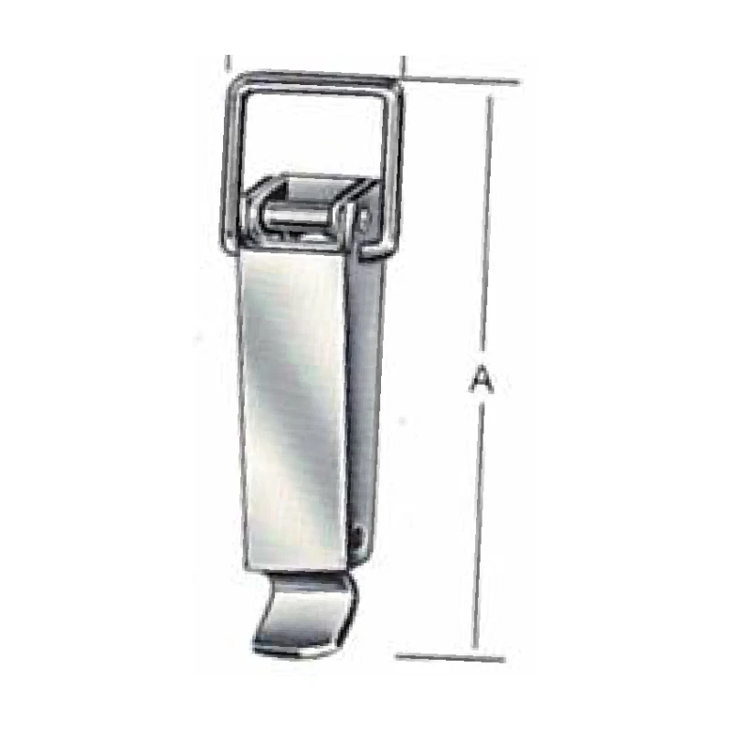 Cierre de palanca broche tensor plano (acero / sus 304 — 55x23mm y 74x30mm) - Código SKU 300.01.179