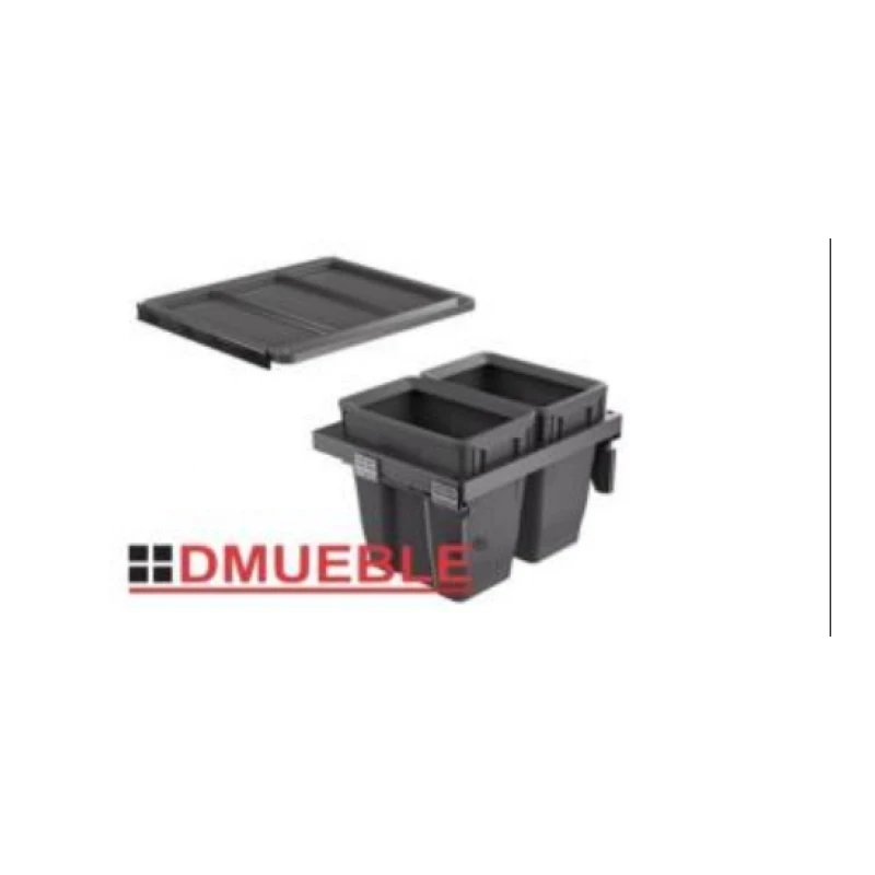 Cont.bas.gris 18l+18l 400/w365*d505*h500mm - Código SKU 600.01.174