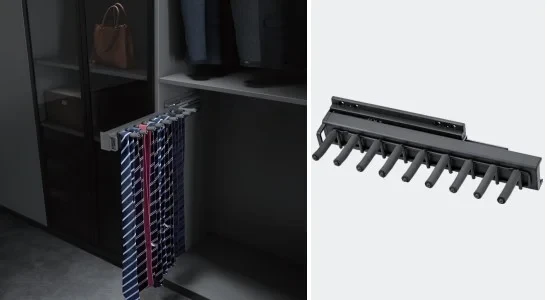 Colgador de corbatas gris 200mm - Código SKU SL-COLGCORGRI-KOV