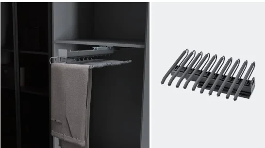 Colgador de pantalones simple gris 400mm - Código SKU SL-COLGPANSIM-KOV