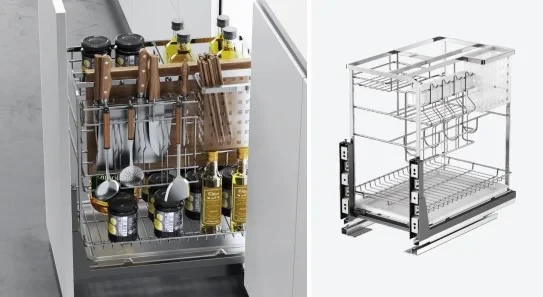 Organizador condimentero extraíble completo 300mm - Código SKU SL-ORGACONEXT-KOV