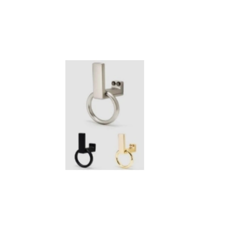 Perchero con aro (oro cepillado / negro mate / niquel cepillado / oro pulido — 500.02.615) - Código SKU 500.02.615