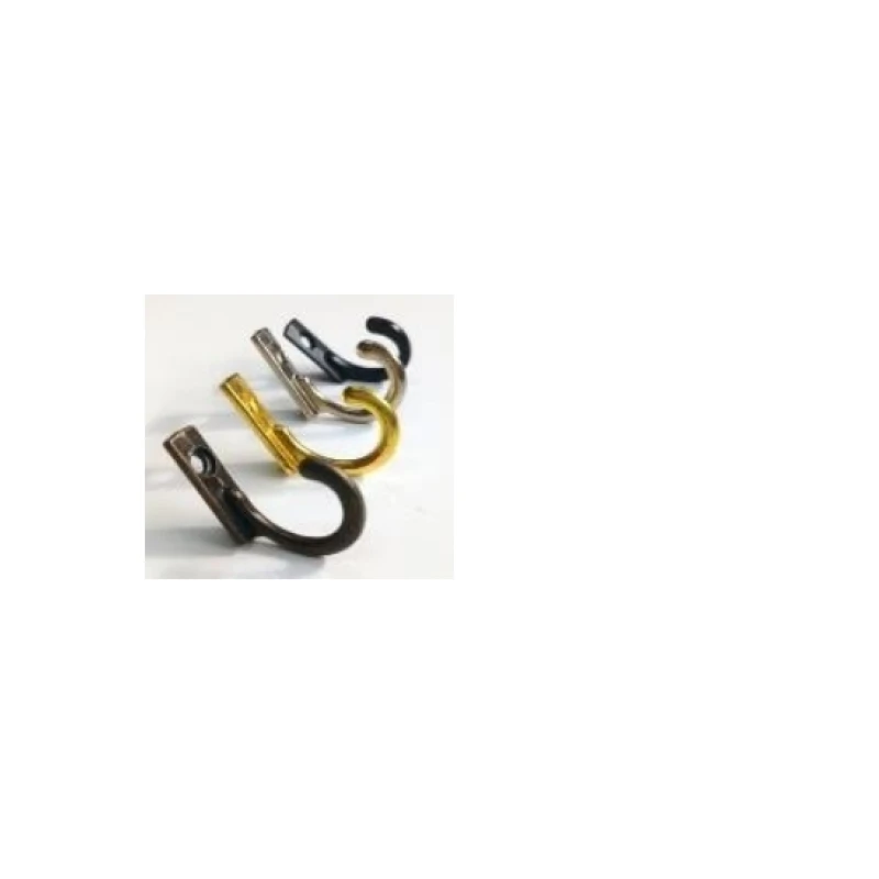 Perchero simple gancho (negro / niquel / bronce antiguo / oro) - Código SKU 500.02.350