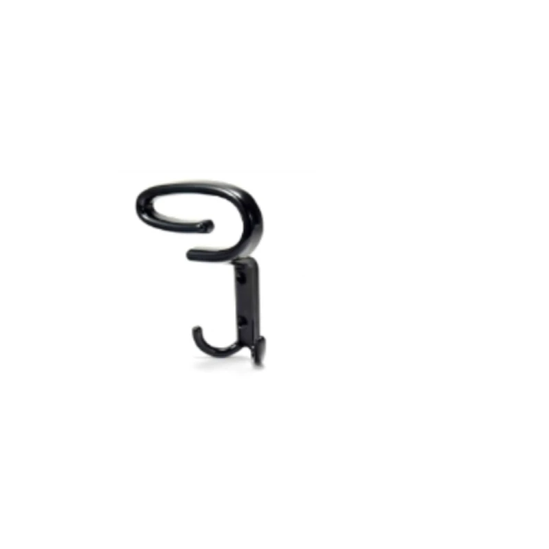Perchero negro mate (triple gancho) - Código SKU 500.02.648