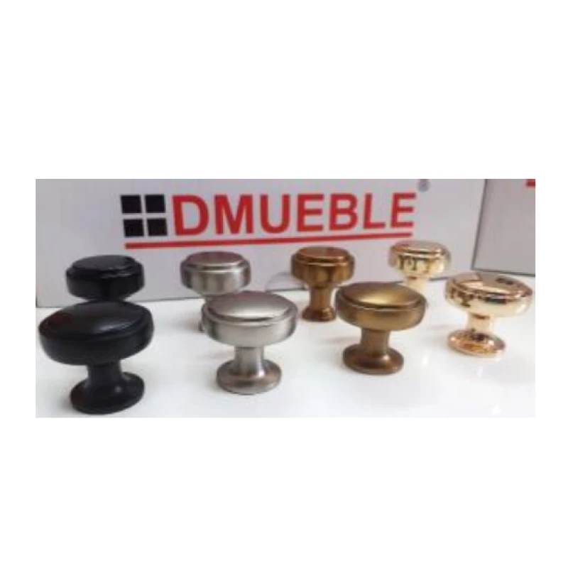 Perilla circular biselada 25mm / 27mm (negro mate / niq.cepillado mate / oro / café cepillado oro) - Código SKU 900.03.408