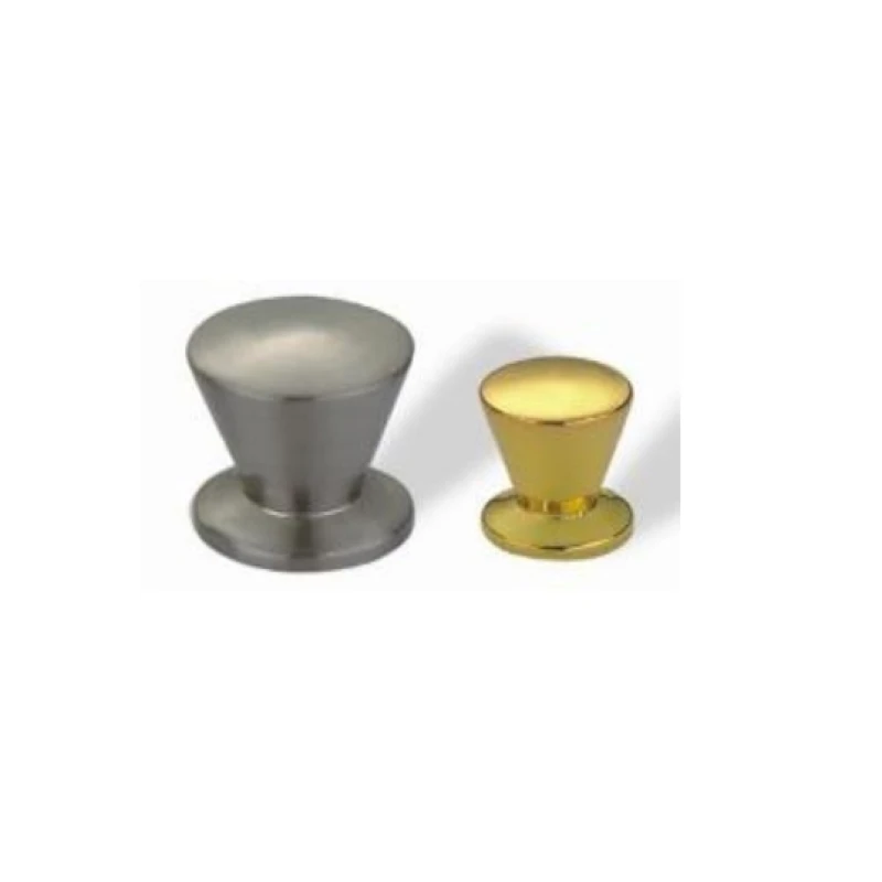 Perilla conica cromo y niq. cepill. (12mm / 15mm / 18mm / 22mm) - Código SKU 900.03.046