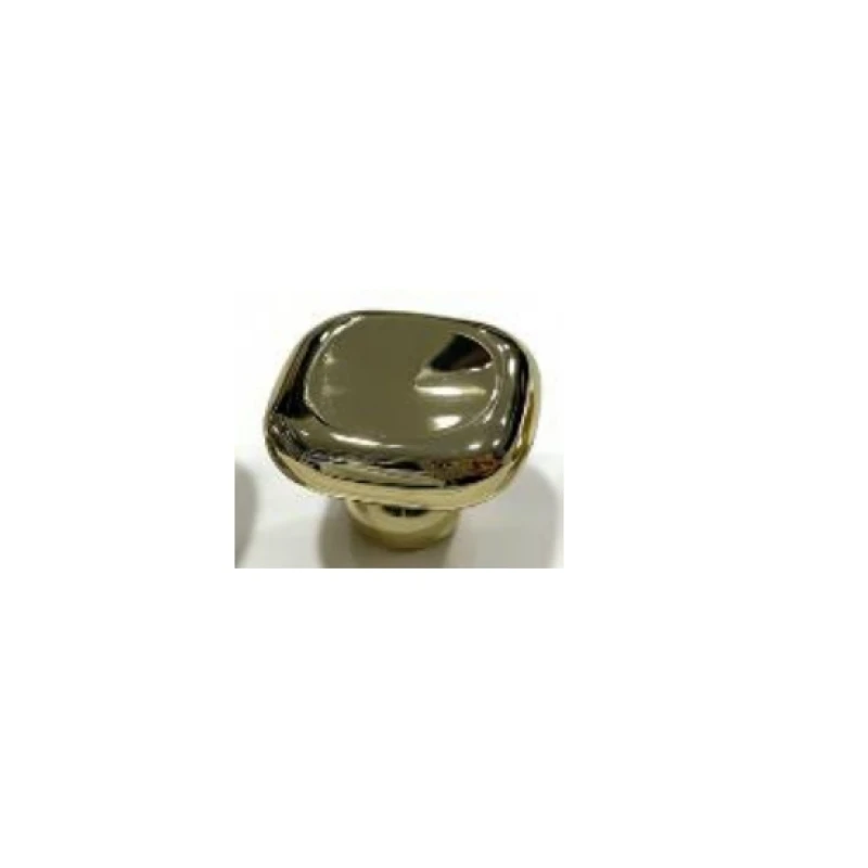 Perilla cuadrada puntas curvas 28mm (negro / níquel cep. / oro / oro cep.) - Código SKU 900.03.460