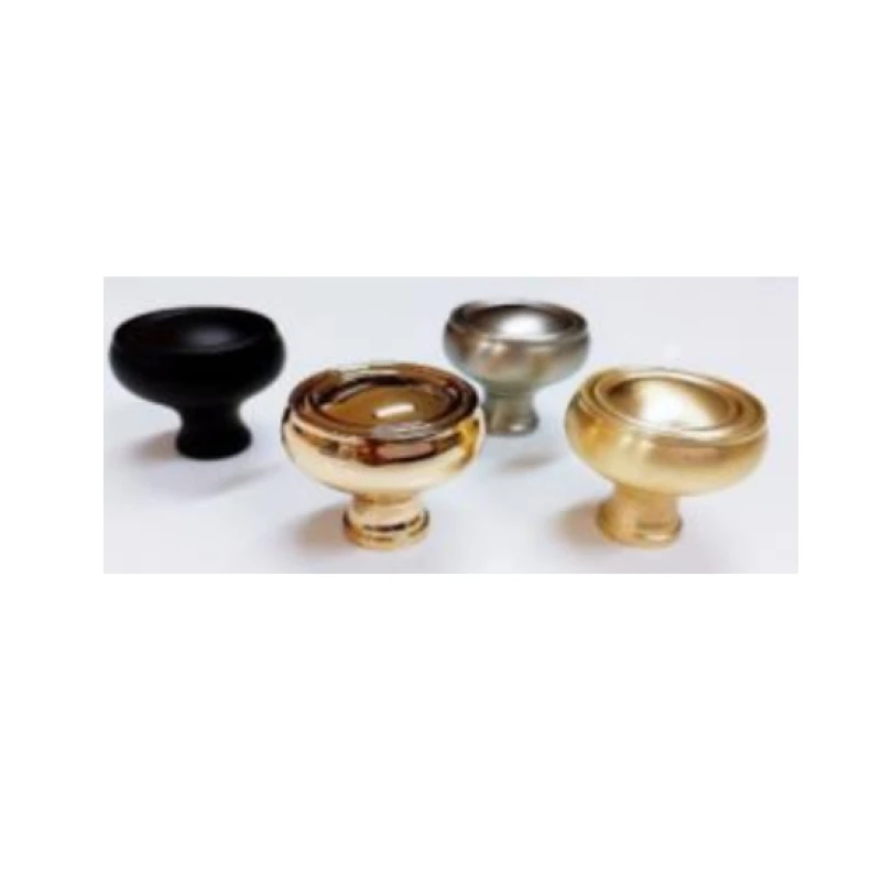 Perilla hongo lisa (negro / níquel / oro cep. / oro brill. 25mm-32mm) - Código SKU 900.03.182