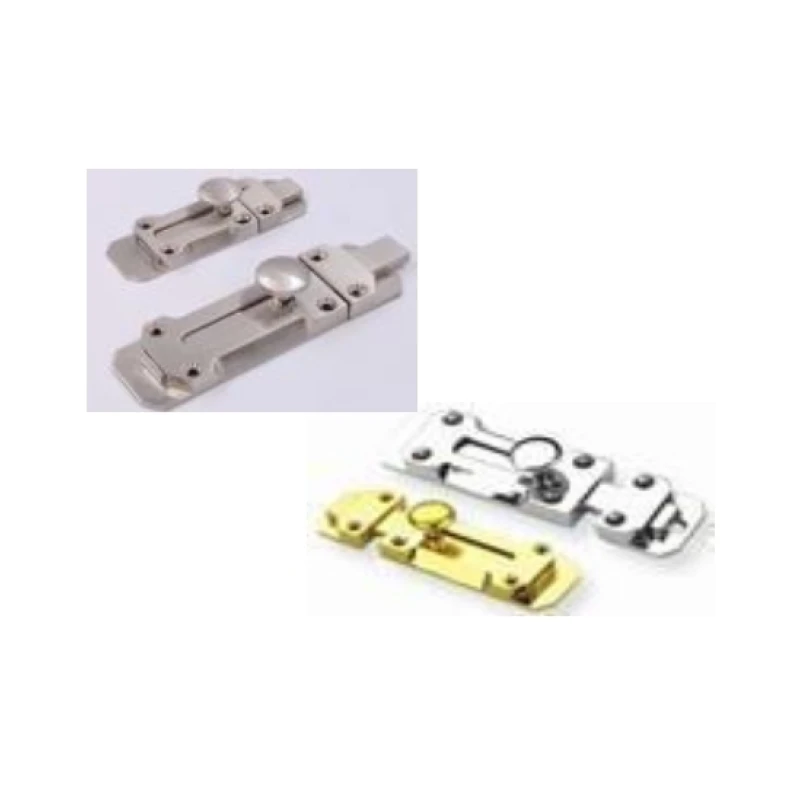 Pestillo chato (n.cepill. / b.antig. / c.oro — 3" 95mm, 4" 110mm, 5" 135mm) - Código SKU 300.03.024