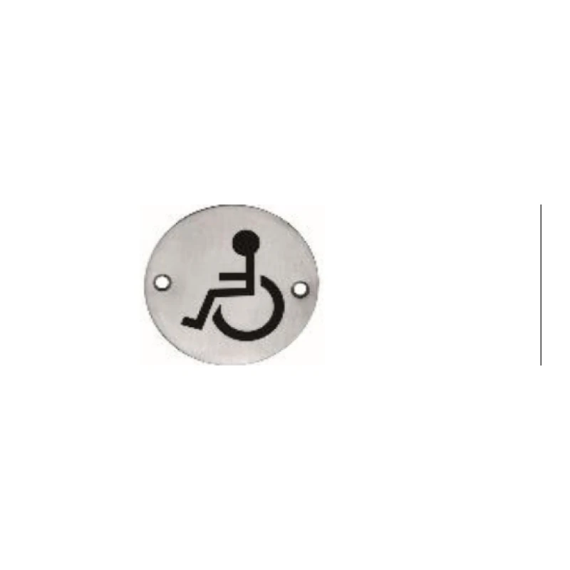 Placa baño discap.redn.sus304 130mm - Código SKU 600.02.005