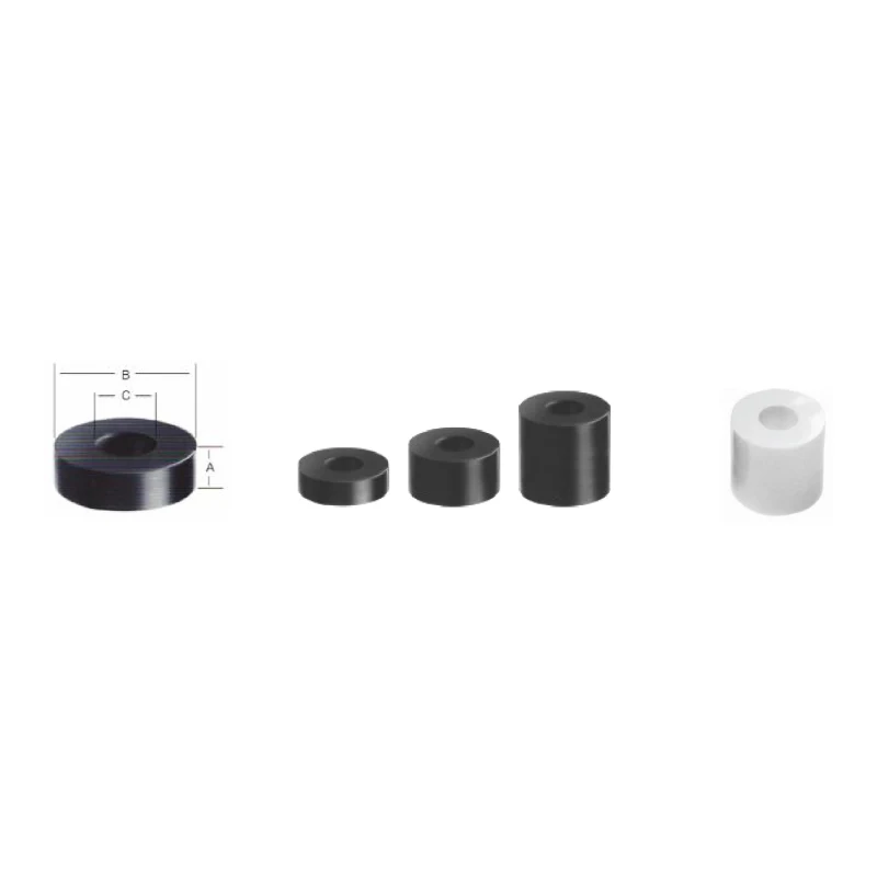 Separadores cilíndricos espaciadores en pvc para tornillos (ø ext. 20mm y 29mm, orificio ø 8.5mm) - Código SKU 500.05.800