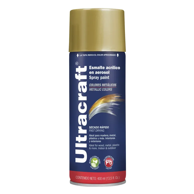 Pintura en spray oro metálico u. gral. - Código SKU 40028