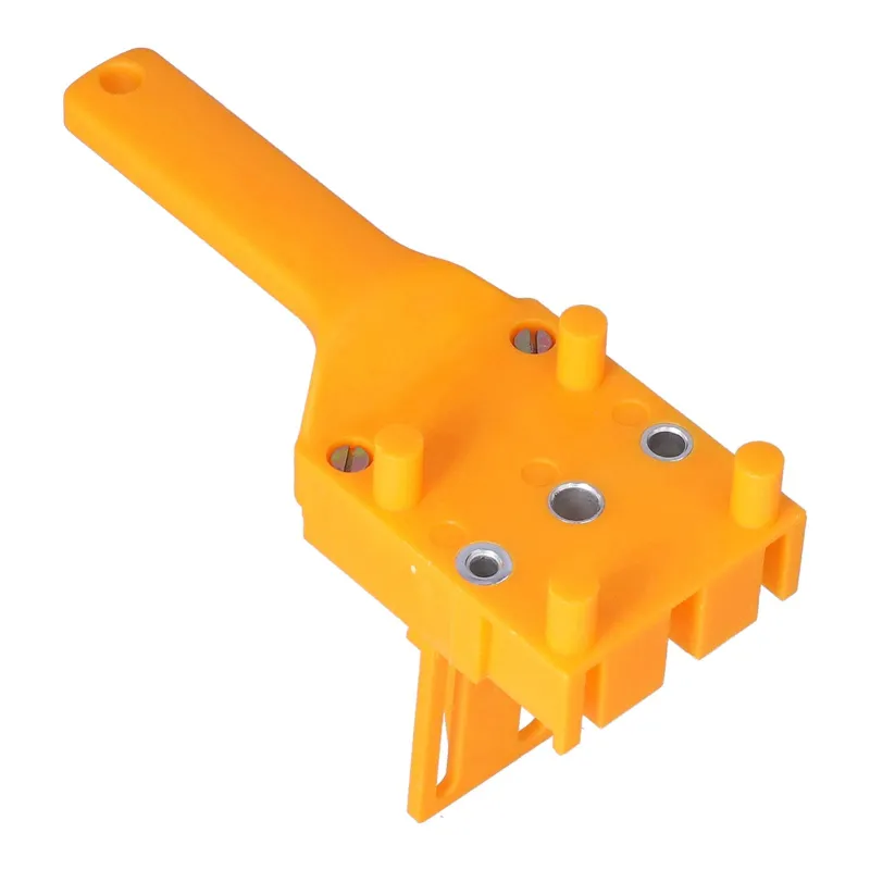 Plantilla para tarugo de madera c/orificio de 6mm, 8mm, 10mm amarillo - Código SKU PPT