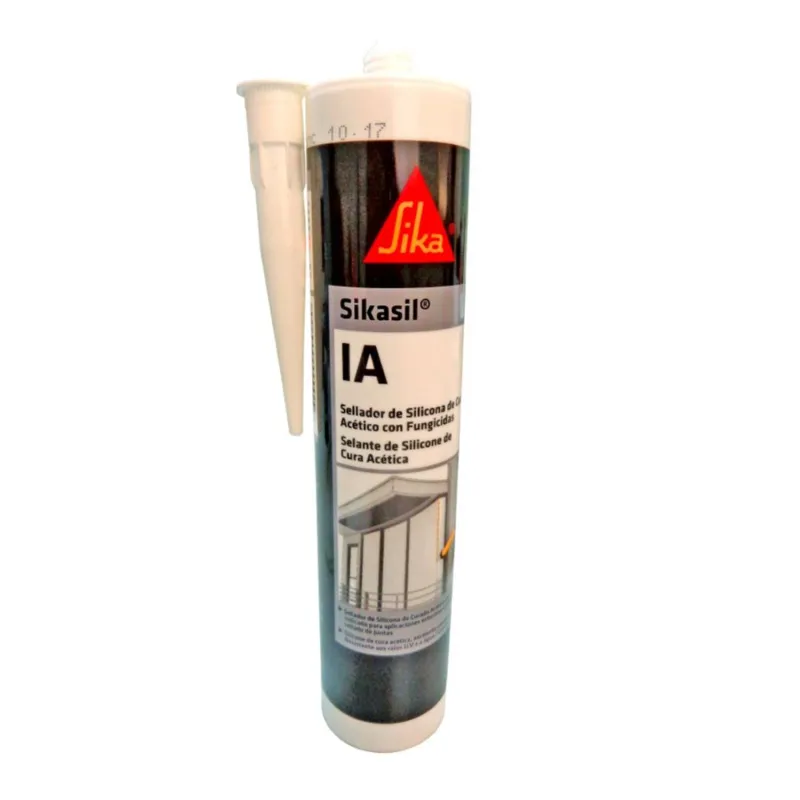 Silicona acética para vidrios sikasil ia blanco 280 ml - Código SKU EPA20