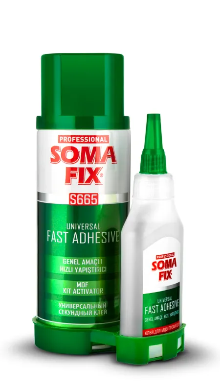 Somafix mdf 400ml + 100 gr universal fast adhesive - Código SKU S665