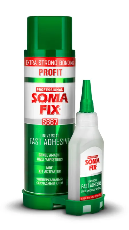 Somafix mdf 400ml + 125 gr universal fast adhesive - Código SKU S667