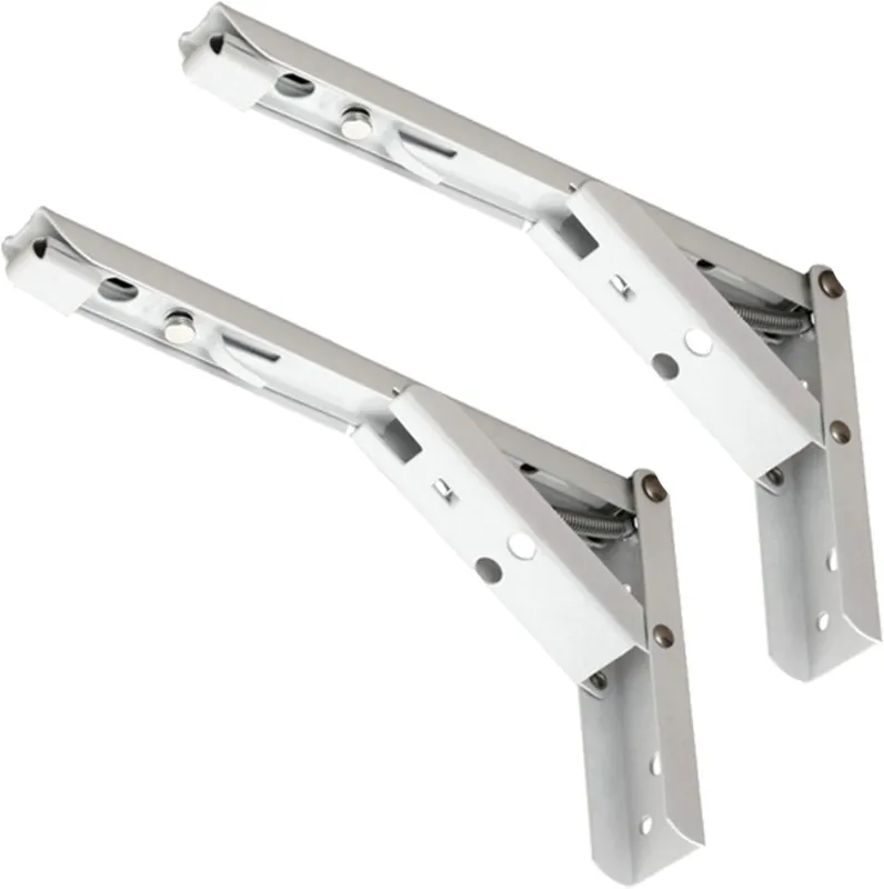 Soporte angulo plegable blanco 12" par - Código SKU ERP15