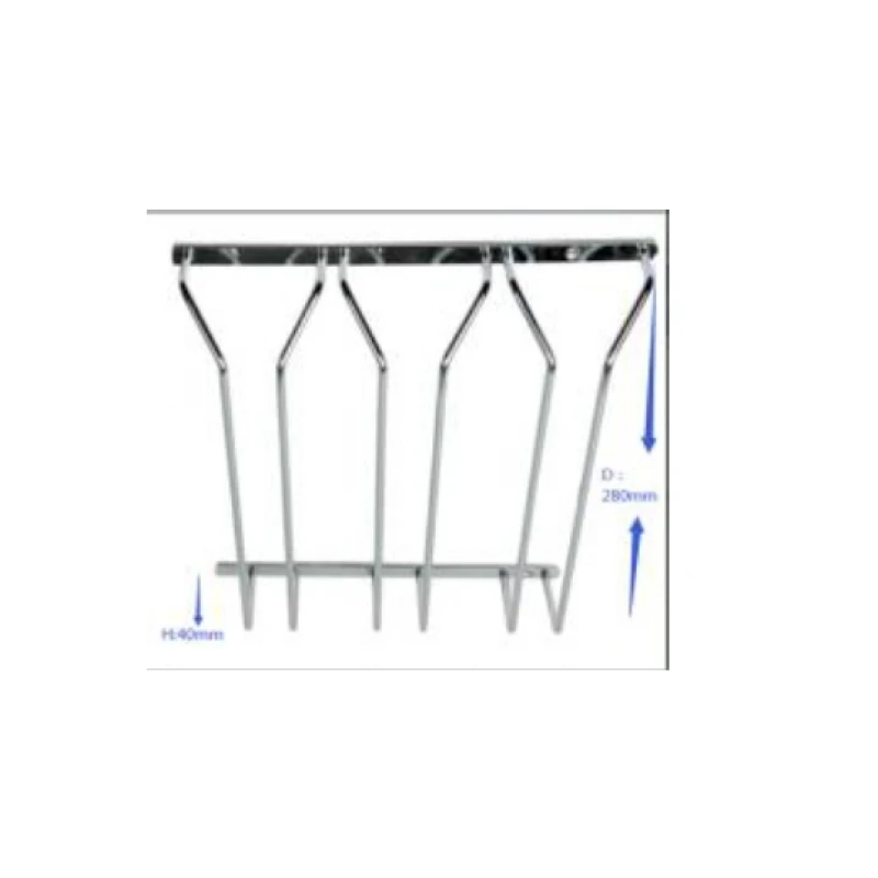Sop. copas cromo 340mm (simple / doble / 3 filas / 4 filas) - Código SKU 600.01.005