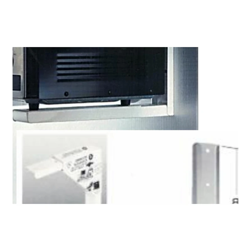 Soporte extensible telescópico para microondas y hornos en acero 290-450mm (par) - Código SKU 500.07.431