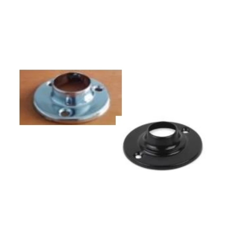 Soporte redondo para tubo (cromo 16mm, 25mm, 50mm / neg.mat. ø25mm) - Código SKU 500.02.019