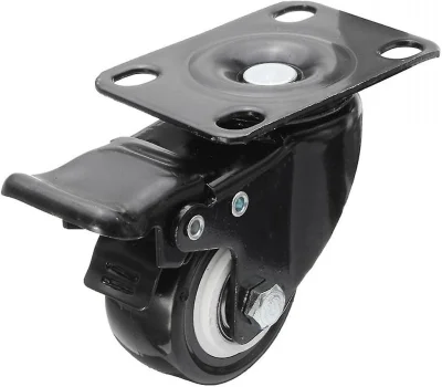 Garrucha con freno negro 2" halcon - SKU SL-GRM-013