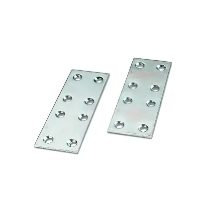 Unión plana metal zincado 30x60mm - SKU SL-AUM-019