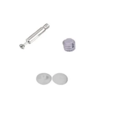 Accesorios minifix (perno m6 / manguito nylon 11mm / tapa blanco) - SKU 500.01.003