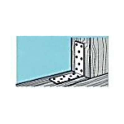 Ángulo conector estructural perforado acero ancho 40mm esp. 2.0mm (72x72mm a 125x125mm) - Vista técnica secundaria