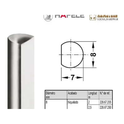 Pasador de suelo y retenedor mecanico de seguridad - SKU 500.13.635