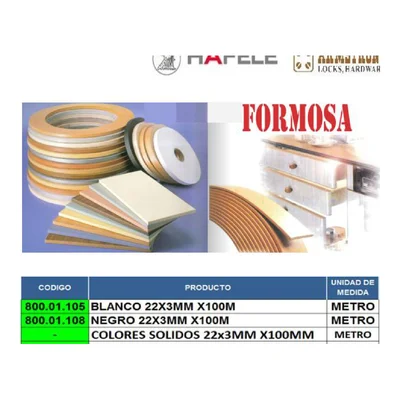 Perfil tirador de aluminio acabado negro mate para puertas - SKU 800.01.105