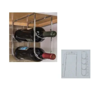 Botellero vertical 2 y 4 botellas (cromo / negro / sus304) - SKU 600.01.460