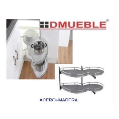 Esquinero extraible crom.900/w865*d495*h(600-750)mm (derec. / izqu.) - SKU 600.01.500