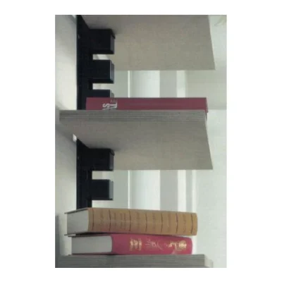 Columna cremallera mural para repisas graduables con kit de fijación 500mm acero - Vista técnica secundaria