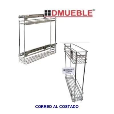 Condimentero c.lento corred. al costado (cro y sus304 - 150 / 200) - SKU 600.01.030