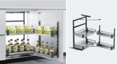 Alacena doble extraíble de vidrio 450mm - SKU SL-ALACDOBEXT-KOV