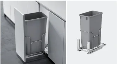 Basurero extraíble plastico 30l 400mm - SKU SL-BASUEXTPLA-KOV