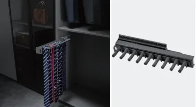 Colgador de corbatas gris 200mm - SKU SL-COLGCORGRI-KOV