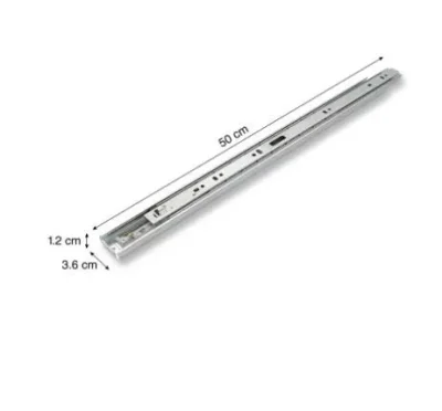 Corredera push 500mm (20") - SKU SL-CORRPUS500-GY