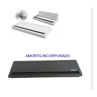 Pasacable c.lento aluminio 127mm (200mm, 260mm, 300mm, 400mm - plata / satin / negro) - SKU 600.02.047