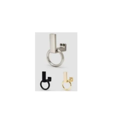 Perchero con aro (oro cepillado / negro mate / niquel cepillado / oro pulido — 500.02.615) - SKU 500.02.615