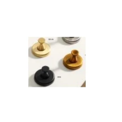 Perchero boton redondo (negro mate / niquel cepillado / oro pulido) - SKU 500.02.706