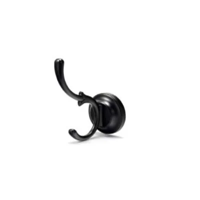 Perchero doble alto clasico (negro mate / niquel cepillado / oro pulido) - SKU 500.02.687