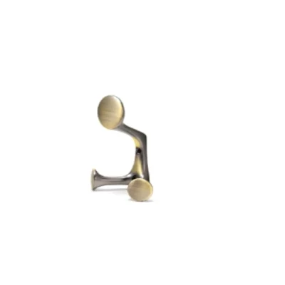 Perchero doble disco superior (negro mate / niquel cepillado / oro pulido) - SKU 500.02.699
