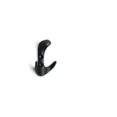 Perchero doble (niquel satinado / negro — 500.02.447) - SKU 500.02.447